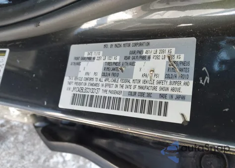 2012 Mazda Mazda5 Sport z USA, uszkodzony, nr VIN JM1CW2BL6C0100137